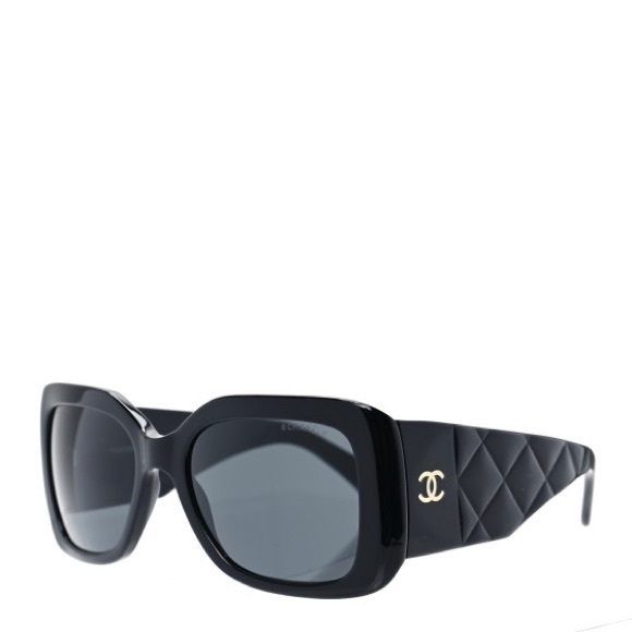 Chanel Quilted Sunglasses 5019 Black -Limited Edition - Picture 1 of 5